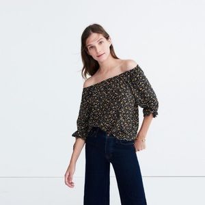 Madewell Off-The-Shoulder-Top In Falling Leaves
